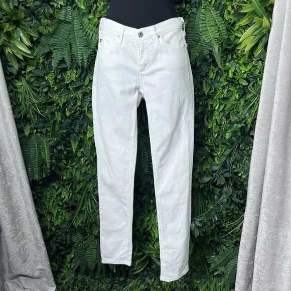 ADRIANO GOLDSCHMIED AG Jeans Women 24 White Denim The Prima Cigarette Pants 2291 - Picture 9 of 11